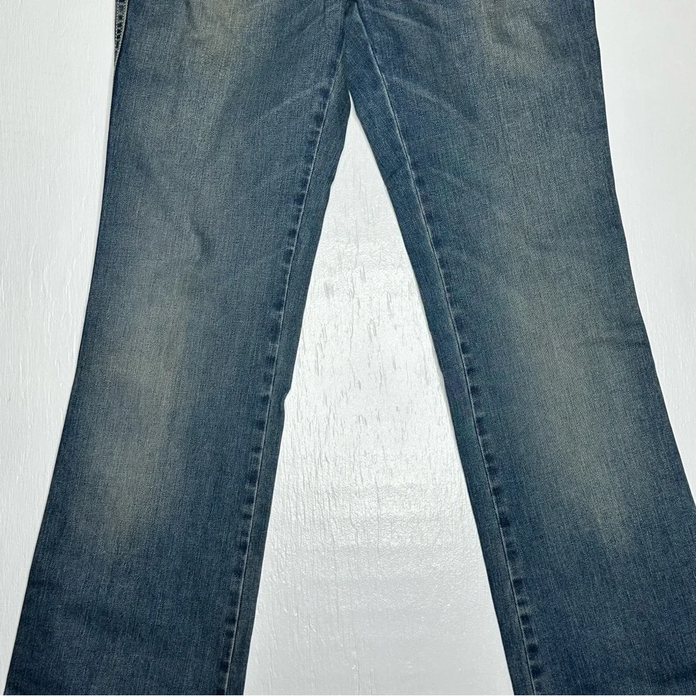 Pinko Womens Bootcut Jeans Size 31 Medium Wash‎ Stretch NEW Embroidered Pockets
